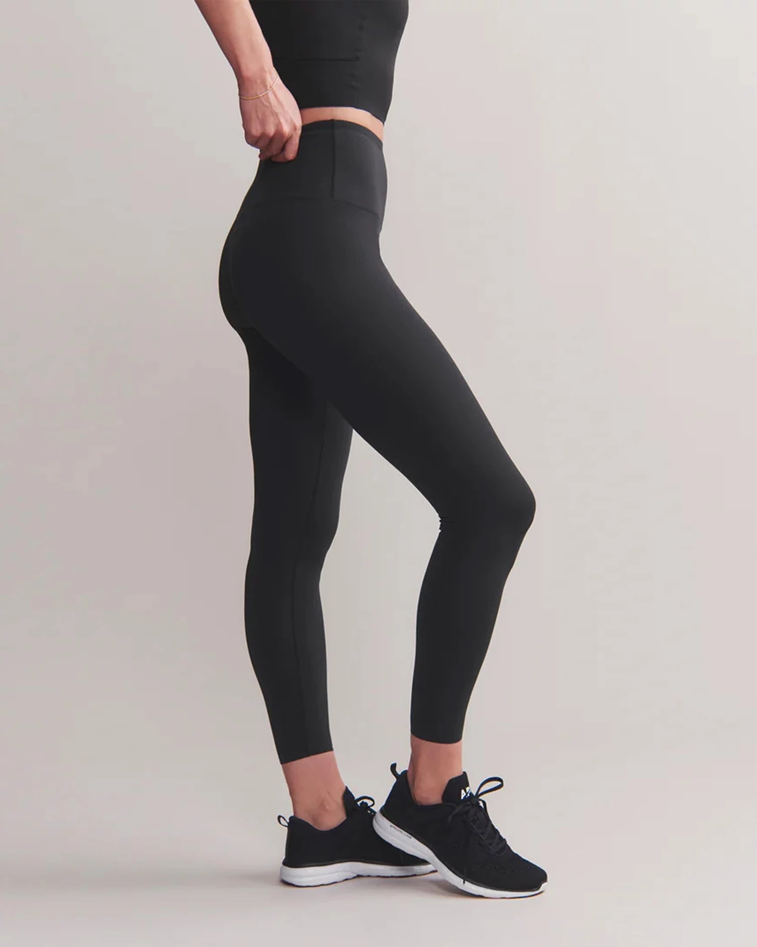 Black $|& Rhone Revive 7/8 Legging - VOF Side