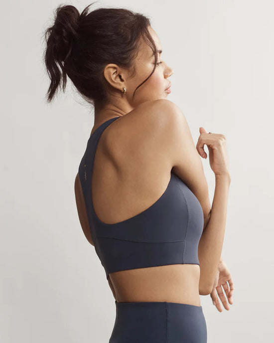 Navy $|& Rhone Revive Sports Bra - VOF Side