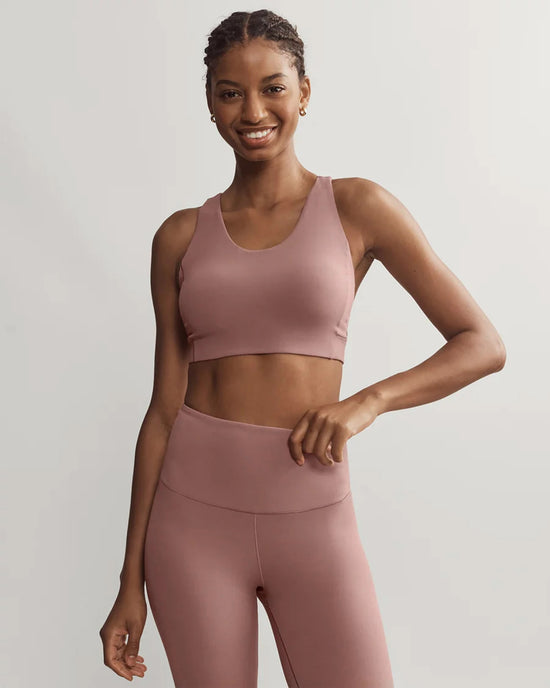Mauve $|& Rhone Revive Sports Bra - VOF Front