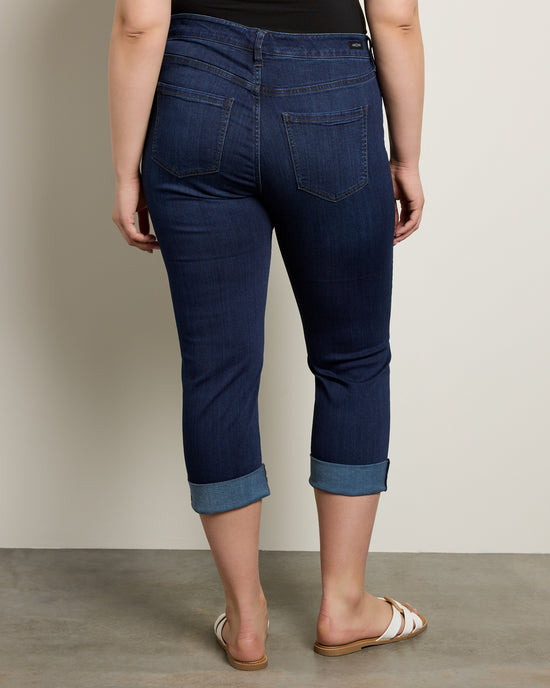 Doheny Dark $|& Liverpool Charlie Cuffed Cropped Skinny Jeans - SOF Back