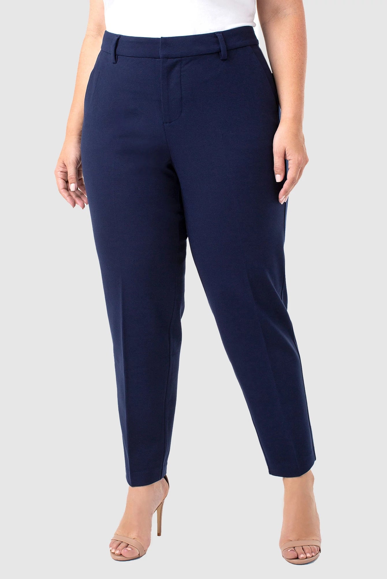 Cadet Blue $|& Liverpool Kelsey Trouser - VOF Front