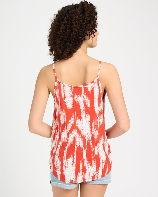 Red/White $|& West Kei Printed Knit Cami - SOF Back