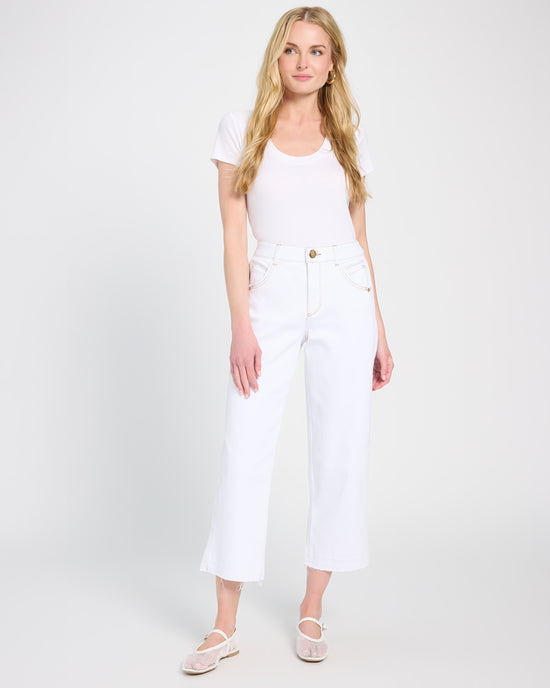 Optic White $|& Democracy Absolution Skyrise Relaxed Straight Leg Jeans - UGC On Fig