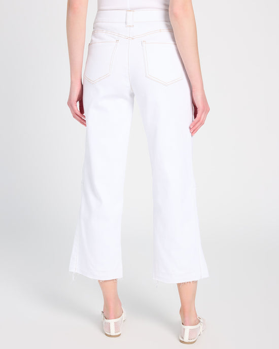 Optic White $|& Democracy Absolution Skyrise Relaxed Straight Leg Jeans - SOF Back