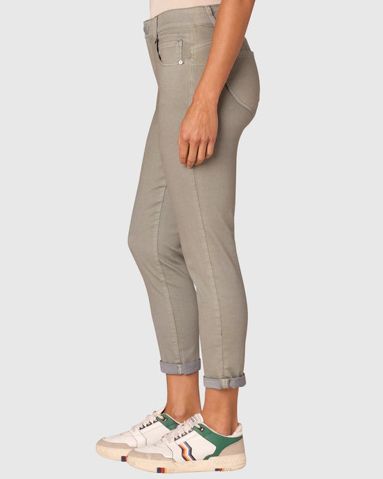 Deep Seagrass $|& Democracy Absolution Cuffed Ankle Skimmer - Hanger Front