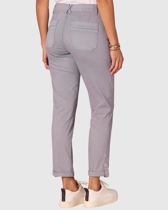 Blue Shadow $|& Democracy Absolution High Rise Cuffed Utility Pant - Hanger Side