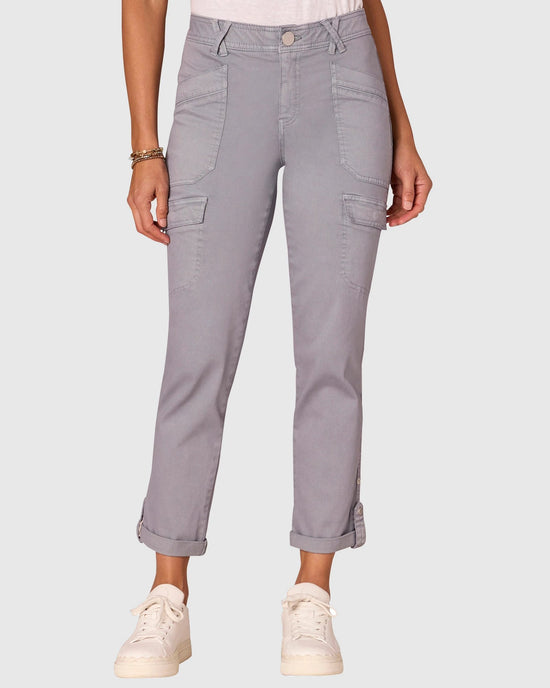 Blue Shadow $|& Democracy Absolution Cuffed Utility Pant - VOF Detail