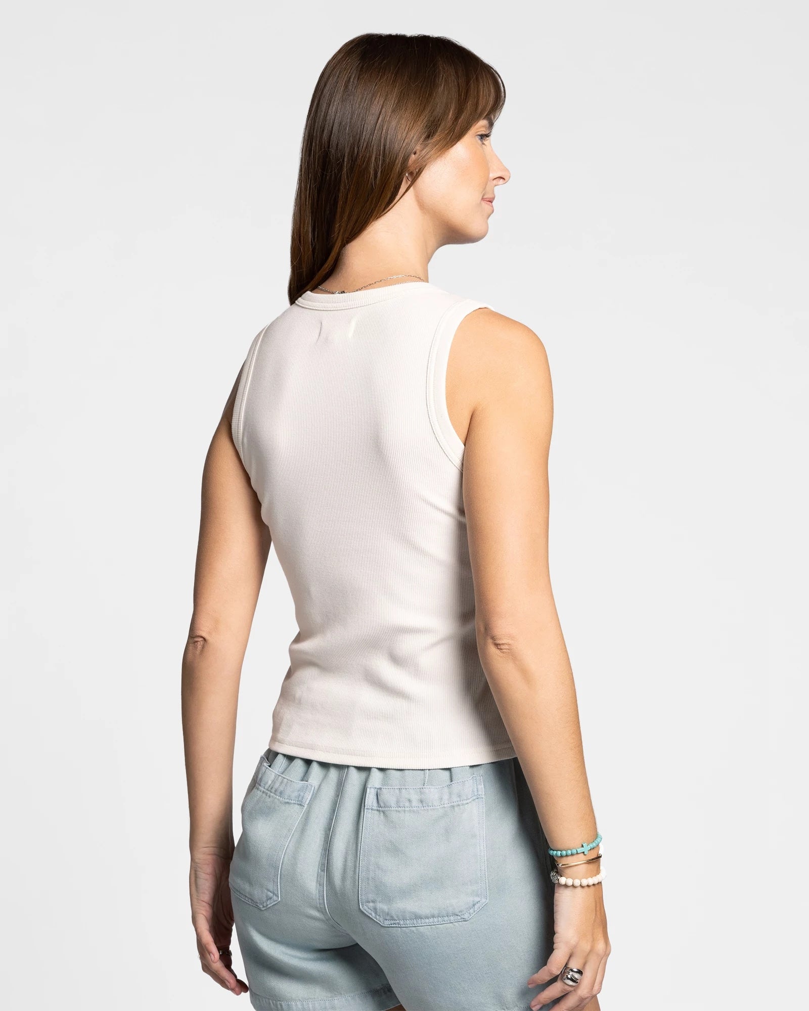 Ivory $|& Thread & Supply Luella Tank - Hanger Side
