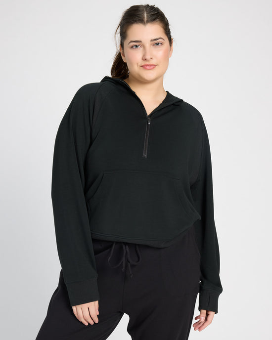 Black $|& Thread & Supply Lella Hoodie - SOF Front
