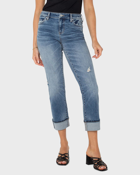 Rio Hondo Blue $|& Liverpool Marley Girlfriend Jeans - VOF Detail