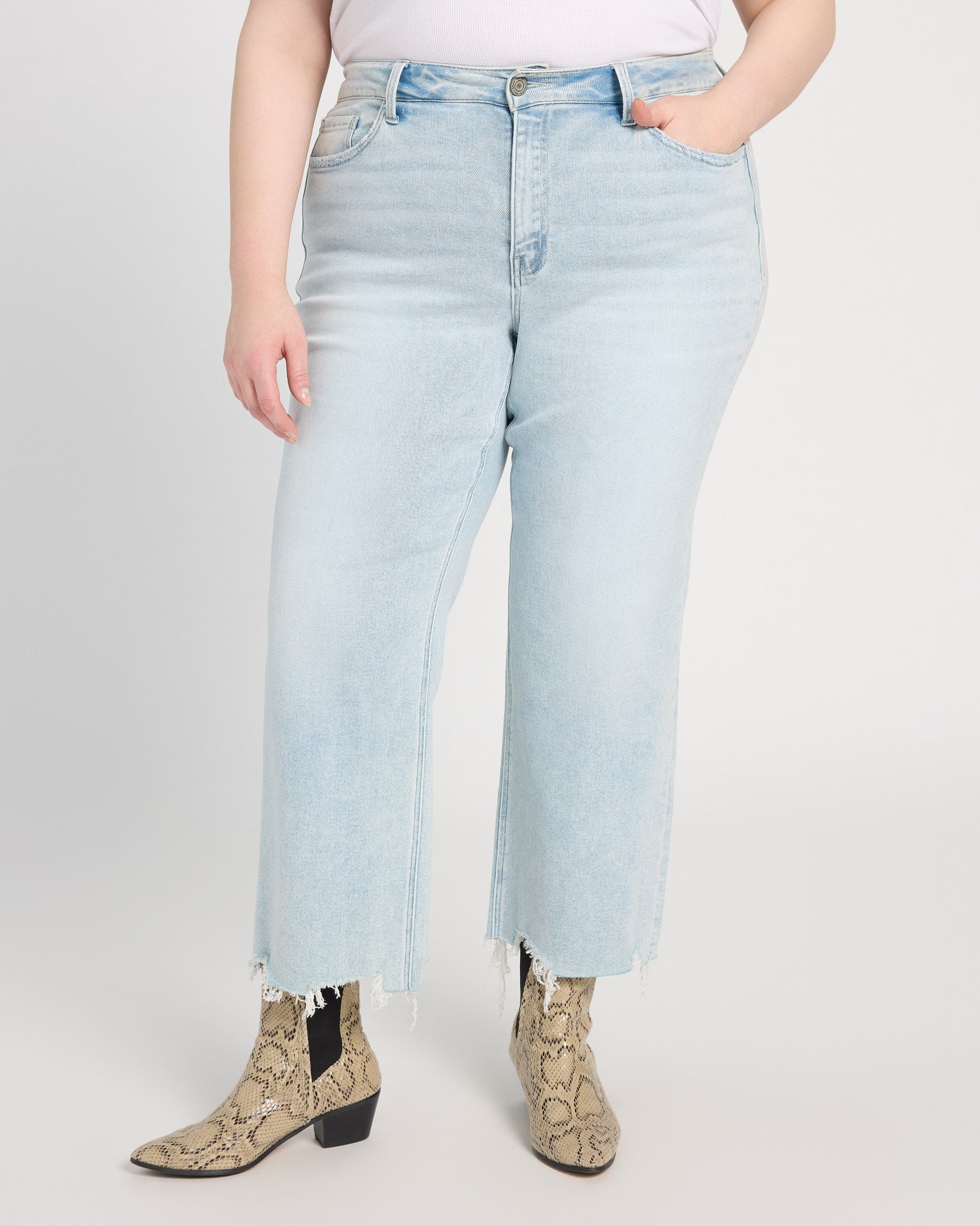 Meritorious $|& Vervet High Rise Slim Wide Leg Jeans - SOF Front