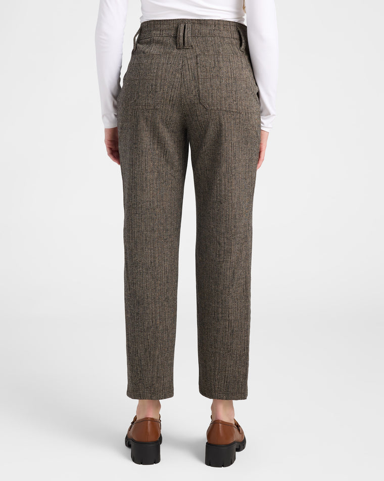 Peanut Butter Black $|& Democracy Absolution Skyrise Ponte Patched Pant - SOF Back