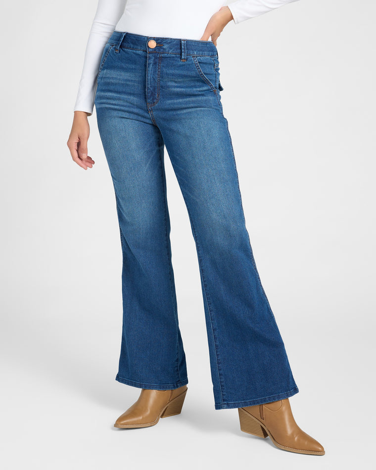 Blue $|& Democracy Absolution Skyrise Trouser Bootcut Jeans - SOF Front