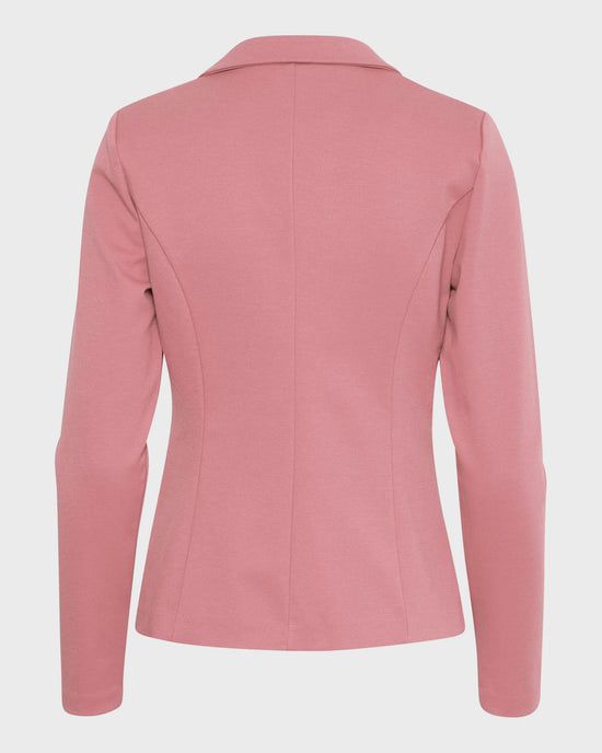 Heather Rose Pink $|& ICHI Kate Knit Blazer - Hanger Side