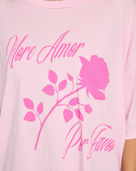 Ballet Slipper Pink $|& Project Social T More Amor Perfect Boyfriend Tee - SOF Full Front