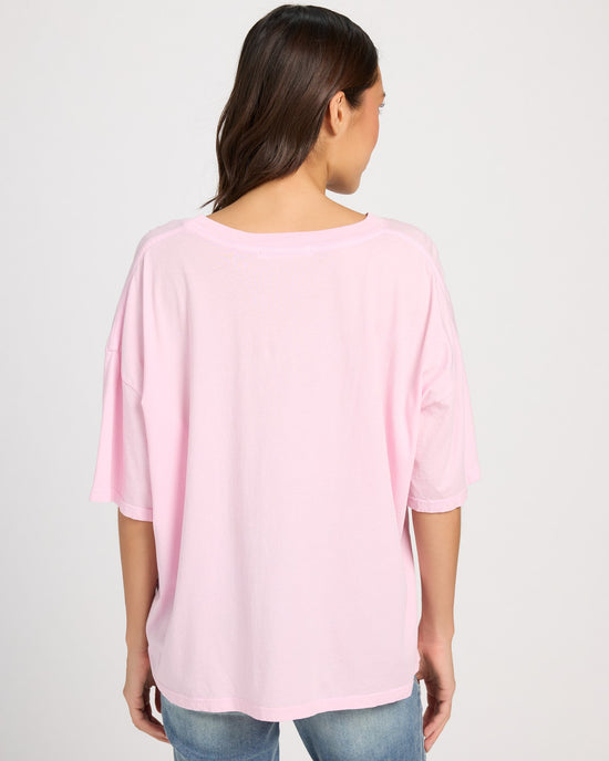 Ballet Slipper Pink $|& Project Social T More Amor Perfect Boyfriend Tee - SOF Back