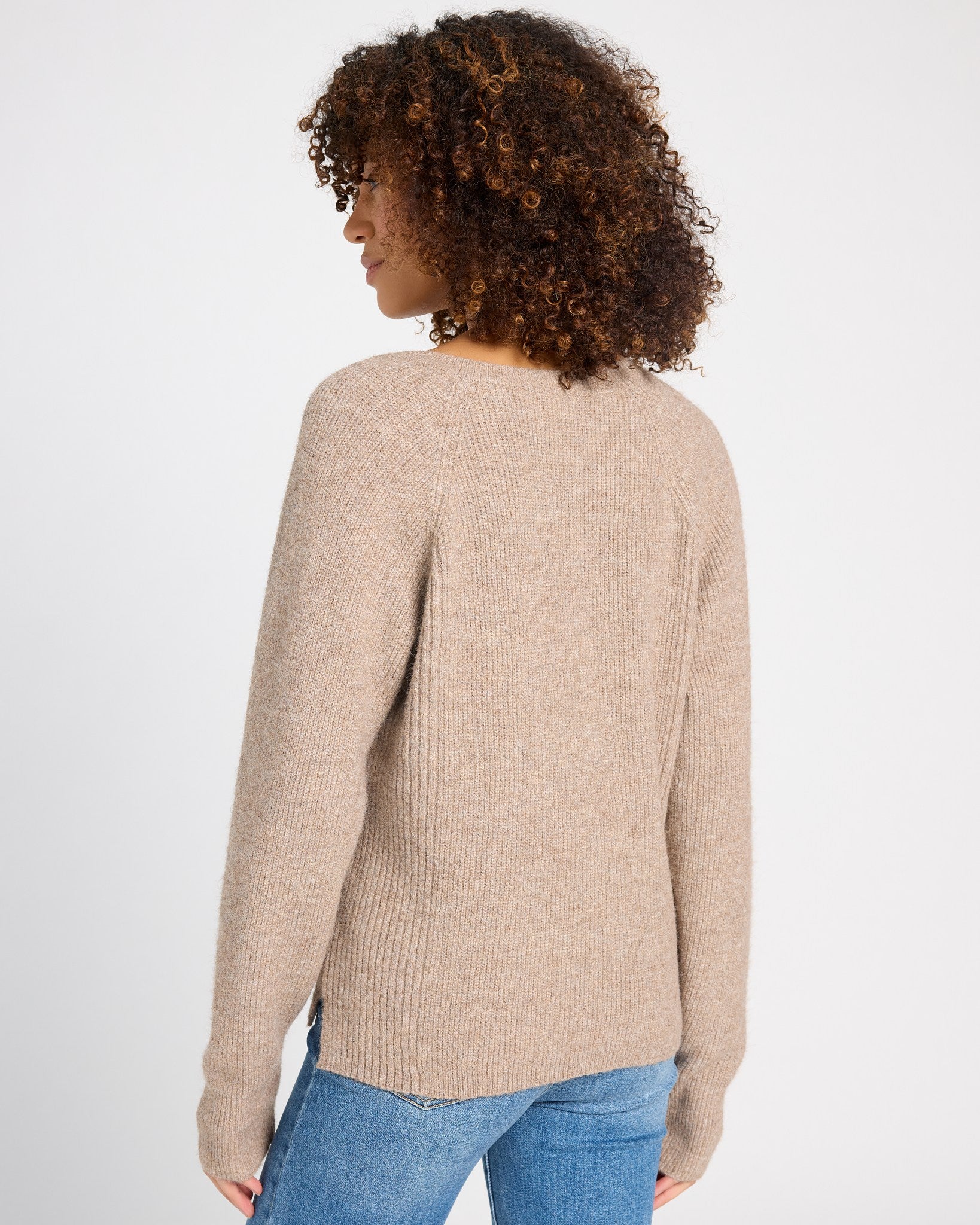 Heather Pewter $|& Thread & Supply Marigold Sweater - SOF Back