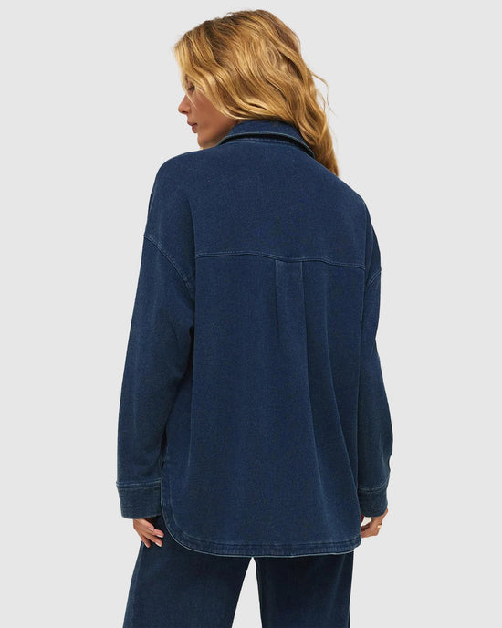 Indigo $|& Z Supply All Day Knit Denim Jacket - VOF Back