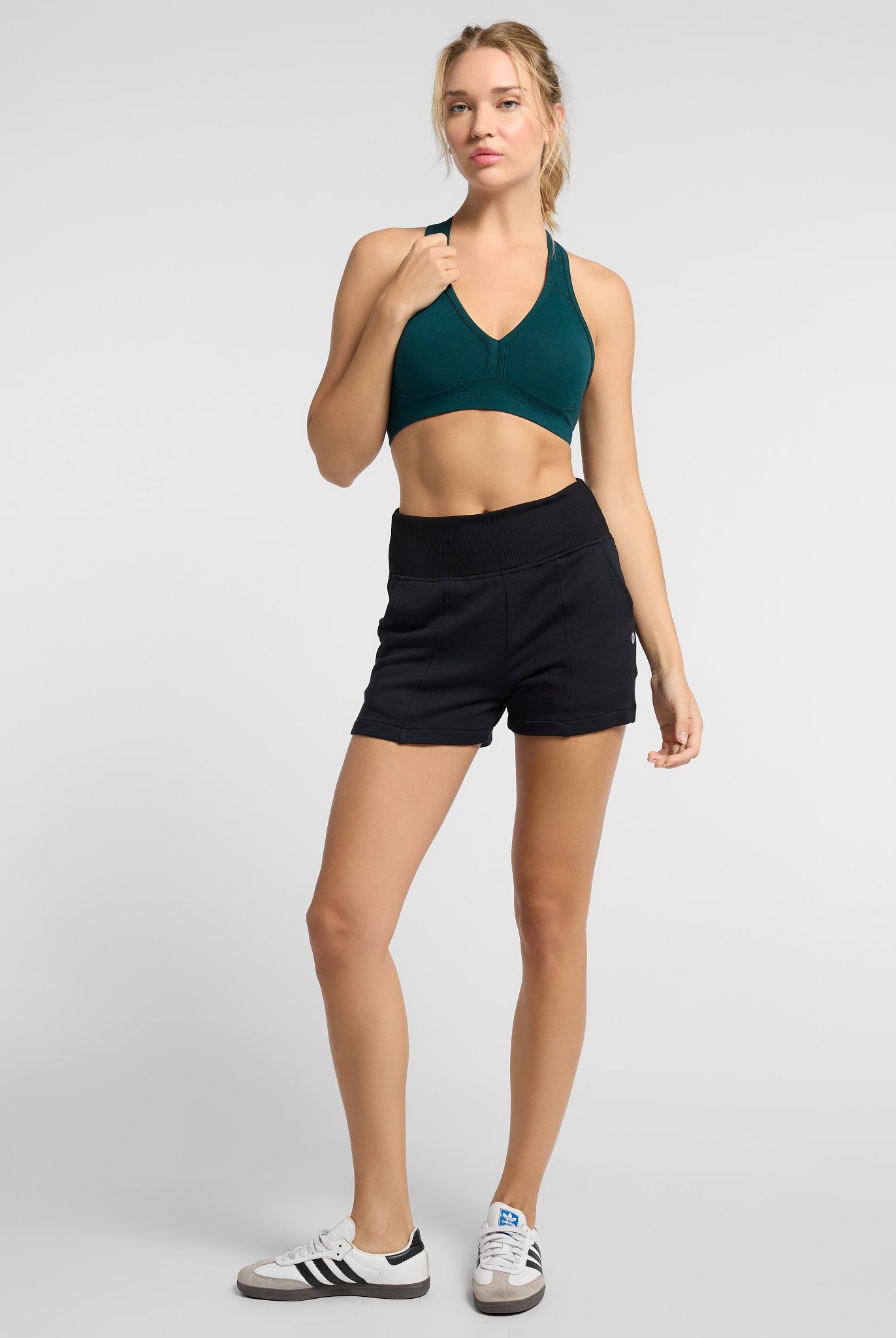 Hunter Green $|& Interval Recharge Bra - SOF Full Front