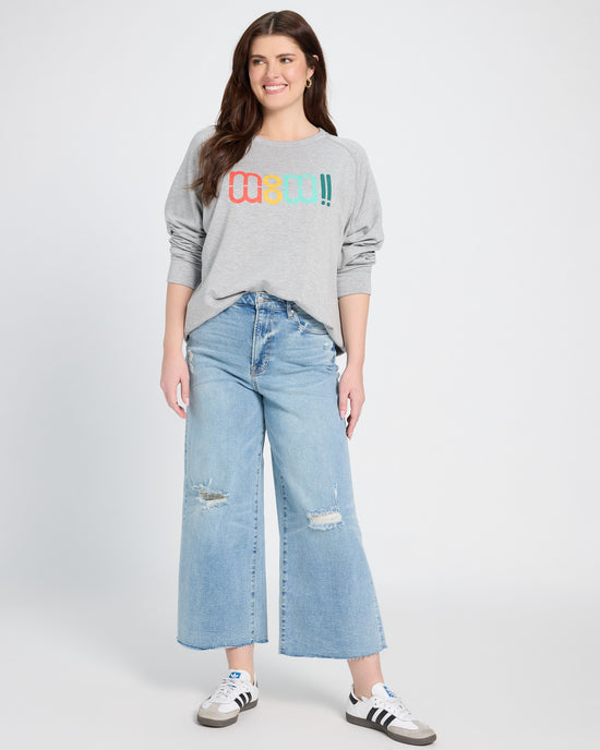 Heather Grey $|& SEAS Graphic Sweatshirt - UGC On Fig