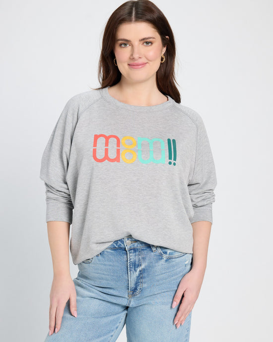 Heather Grey $|& SEAS Graphic Sweatshirt - SOF Front