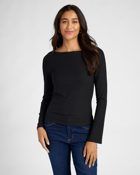 Black $|& Weekend LA Arabella Top - SOF Front