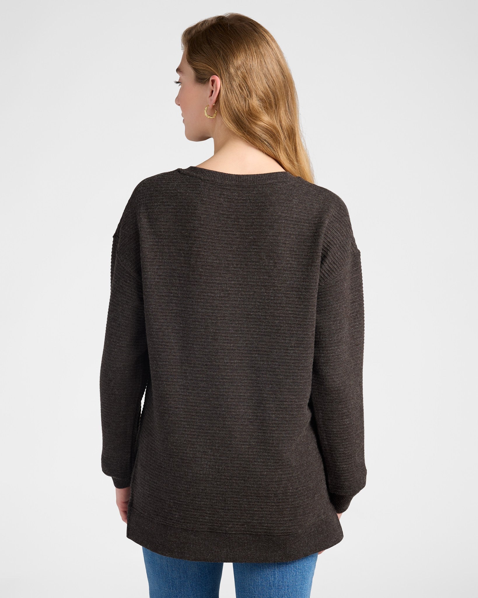 Black Heather $|& Thread & Supply Adelynn Sweater Top - SOF Back