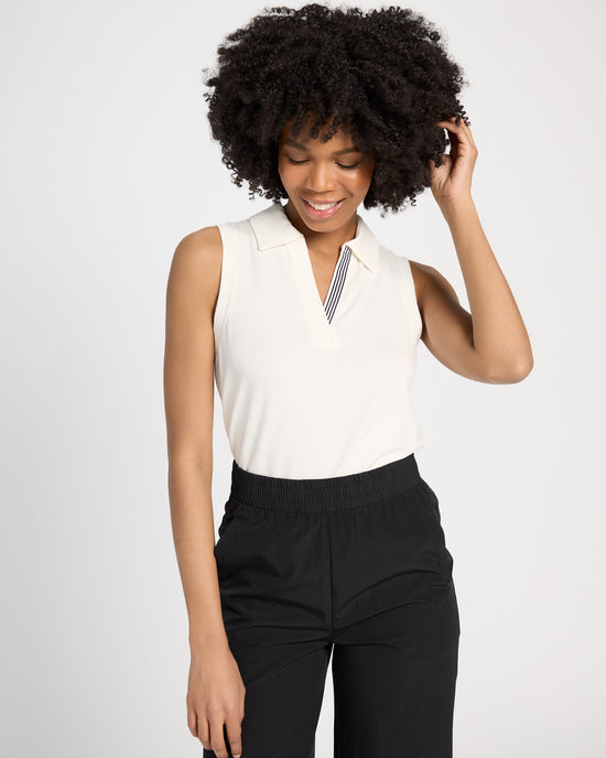Vanilla White $|& Thread & Supply Heidi Tank - SOF Front
