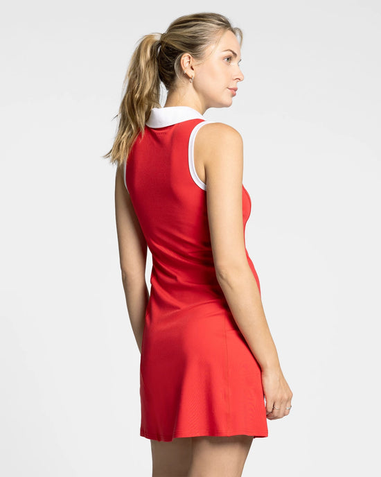 Red $|& Thread & Supply Serena Dress - Hanger Side