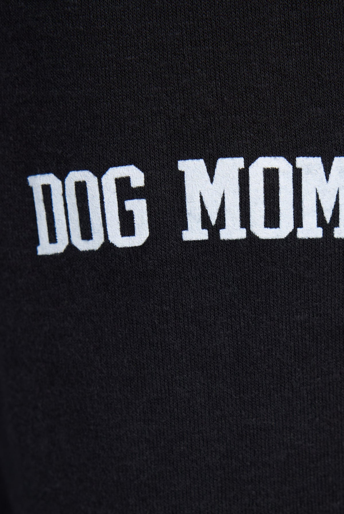 Black $|& Interval Dog Mom Graphic Joggers - SOF Detail