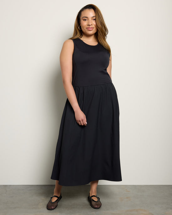 Black $|& Thread & Supply Connie Dress - SOF Front