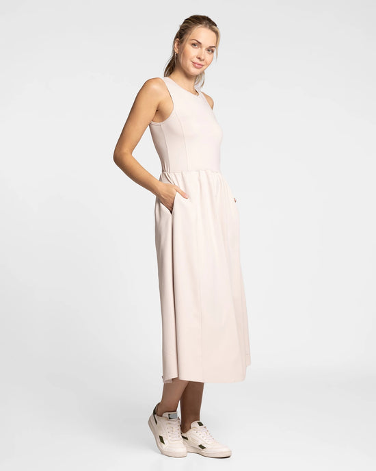 French Oak Brown $|& Thread & Supply Connie Dress - Hanger Front