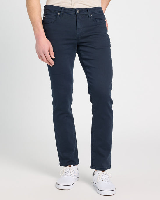 Navy $|& Liverpool Kingston Modern Straight 32In - SOF Front