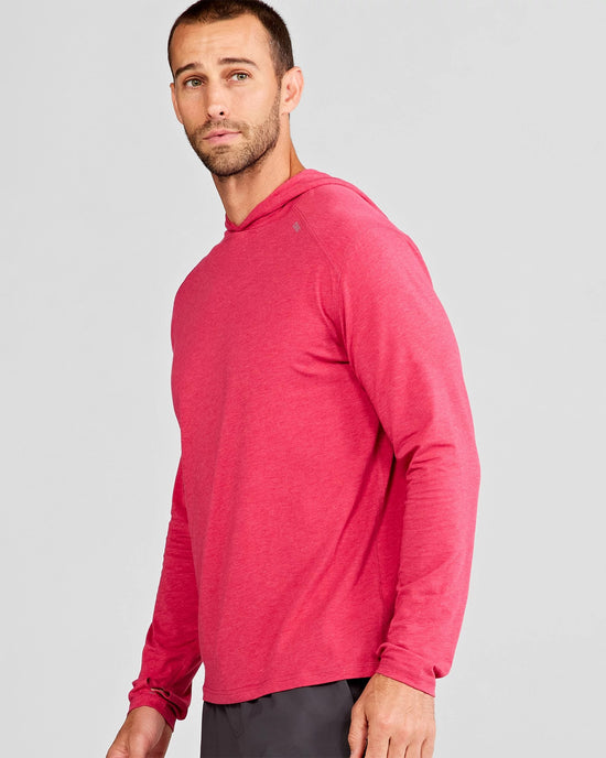 Ruby Heather $|& Tasc Carrollton Lightweight Hoodie - VOF Side