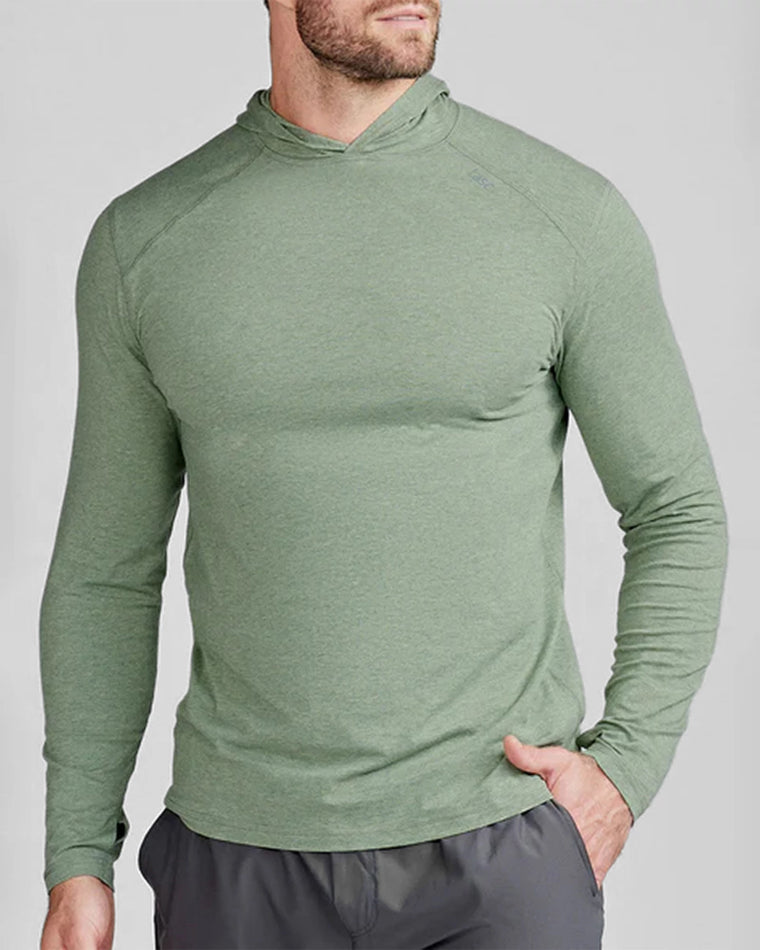 Kelp Green $|& Tasc Carrollton Lightweight Hoodie - VOF Front