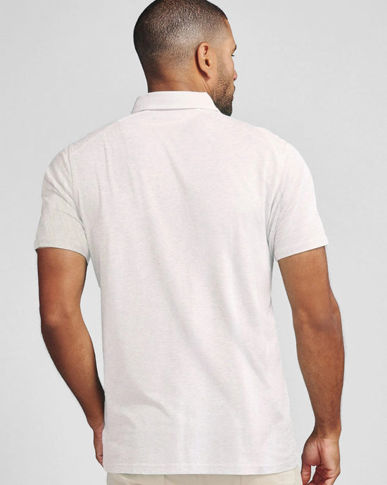 Marble Heather $|& Tasc Everywear Polo - Hanger Side