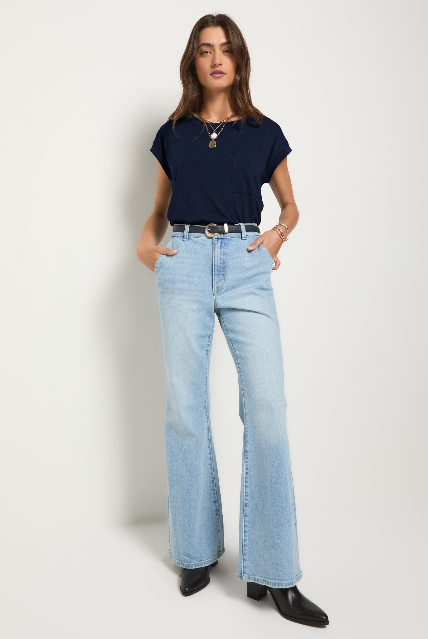 Sapphire $|& SEAS Merrit Island Short Sleeve Tee