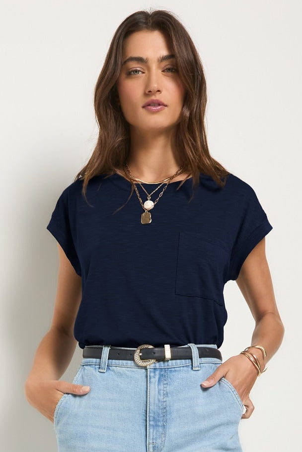 Sapphire $|& SEAS Merrit Island Short Sleeve Tee