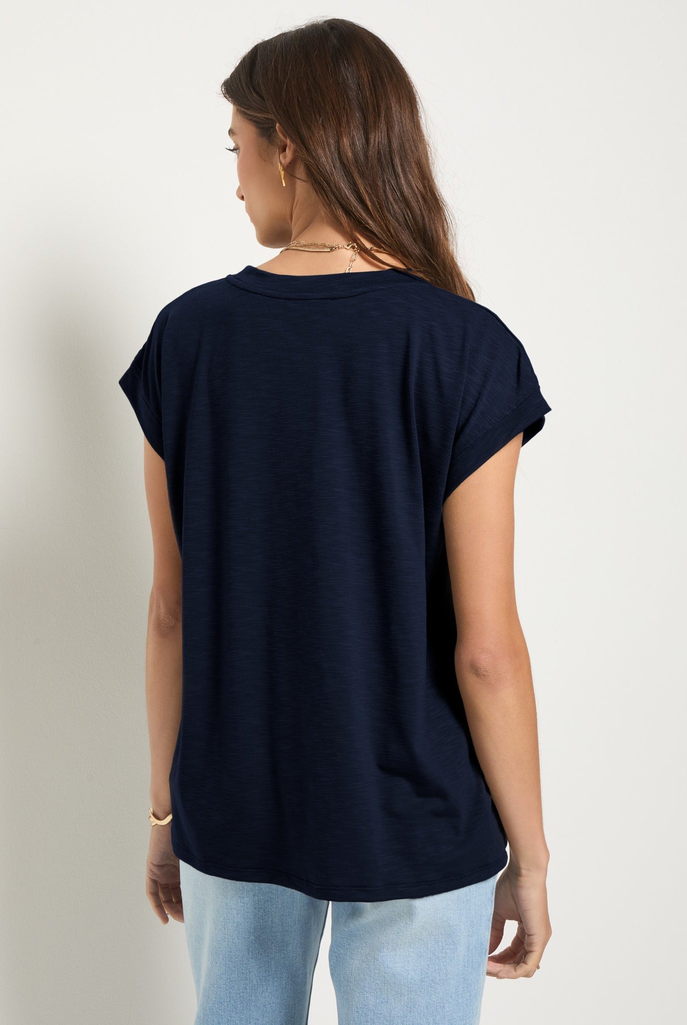 Sapphire $|& SEAS Merrit Island Short Sleeve Tee - SOF Side