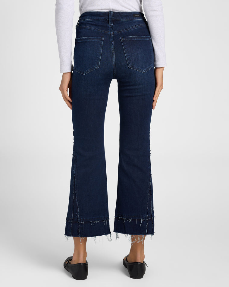 Upland $|& Liverpool Hannah High Rise Crop Flare Leg Jeans - SOF Back
