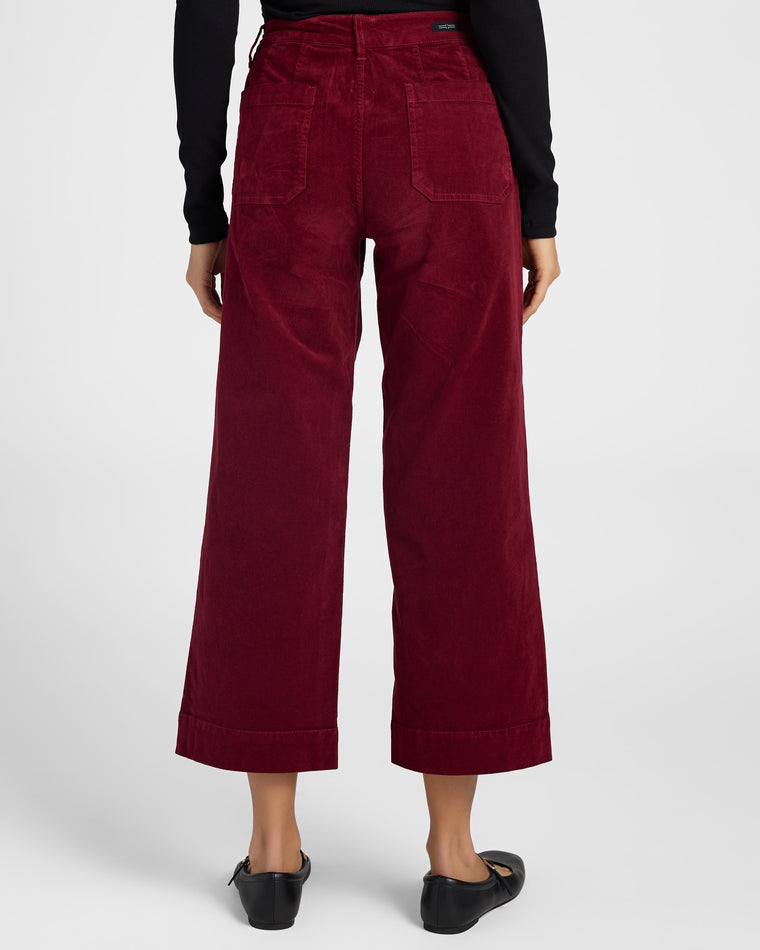 Ruby $|& Liverpool Corduroy Crop Wide Leg Pants - SOF Back