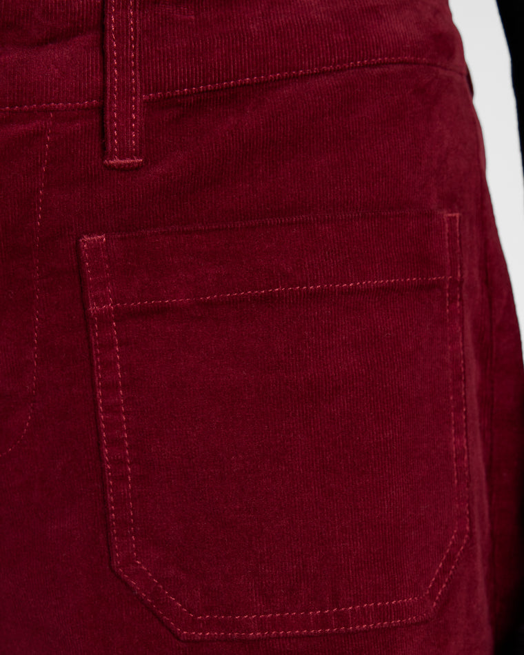 Ruby $|& Liverpool Corduroy Crop Wide Leg Pants - SOF Detail