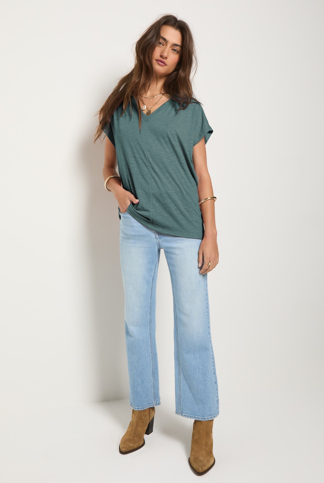 Lagoon $|& SEAS SoCal Short Sleeved Top - UGC On Fig