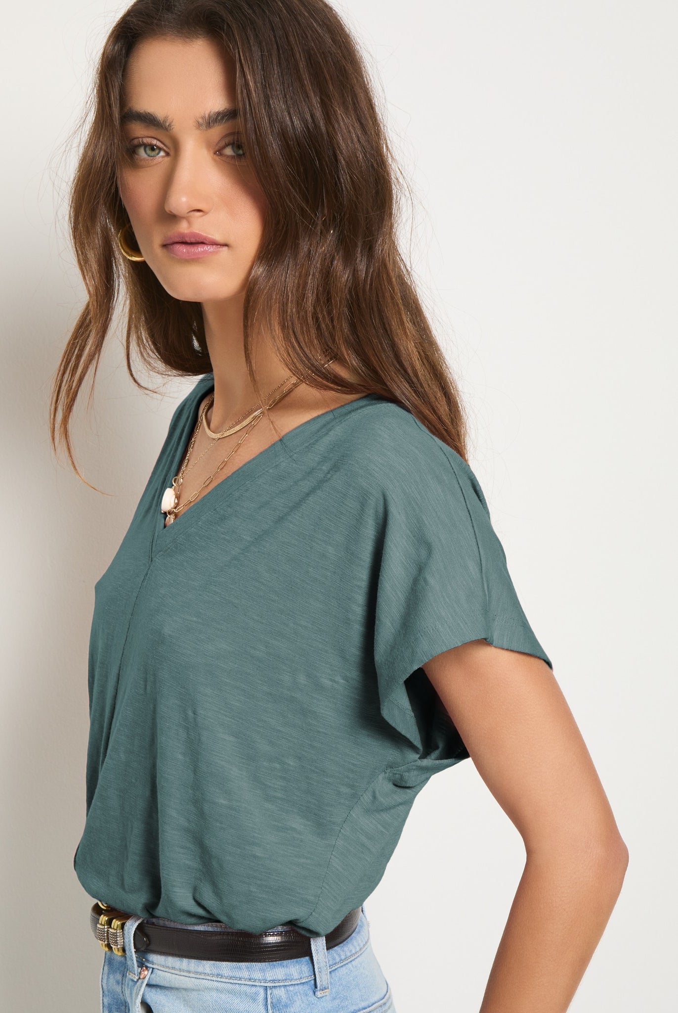 Lagoon $|& SEAS SoCal Short Sleeved Top - SOF Full Front