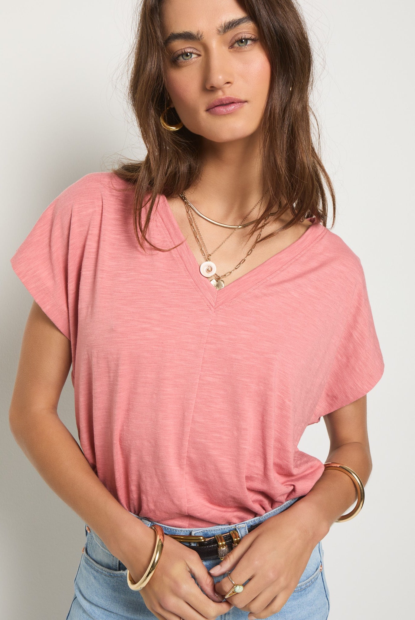 Sun Kissed $|& SEAS SoCal Short Sleeved Top - SOF Front