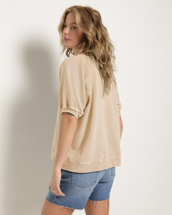Birch $|& SEAS Sundeck Short Sleeve Sweatshirt - SOF Back