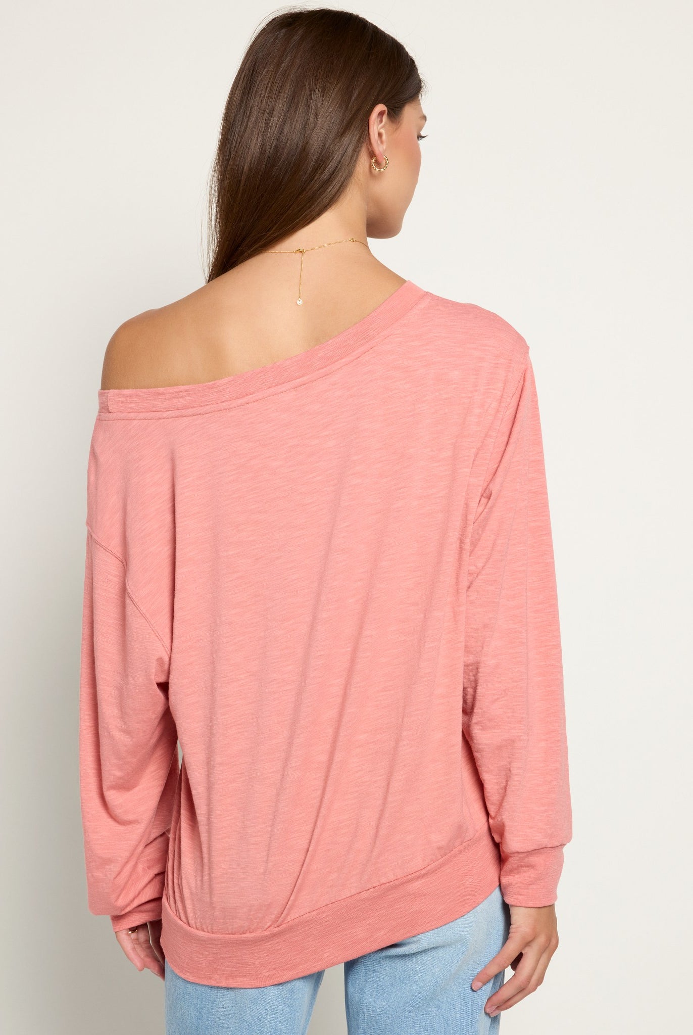 Sun Kissed $|& SEAS Brooksville Slub Off The Shoulder Top - SOF Back