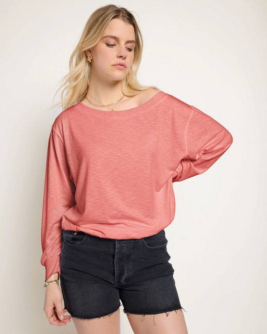 Sun Kissed $|& SEAS Brooksville Slub Off The Shoulder Top - SOF Front