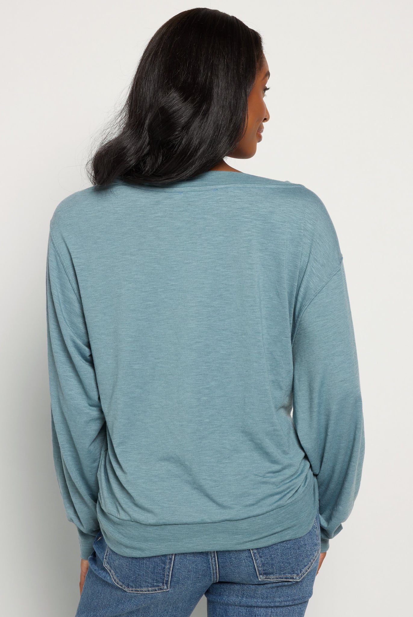 Lagoon $|& SEAS Brooksville Slub Off The Shoulder Top - SOF Back