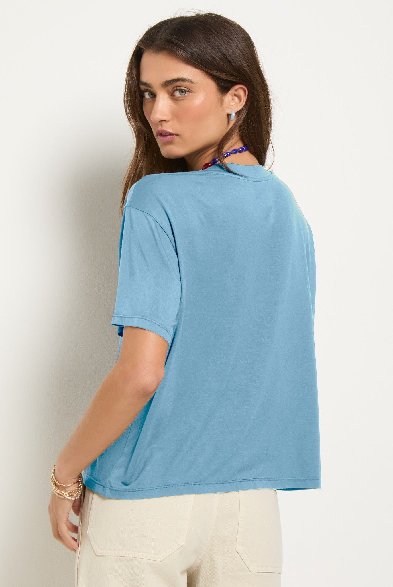 Wave $|& SEAS Newport Cropped Tee - SOF Back